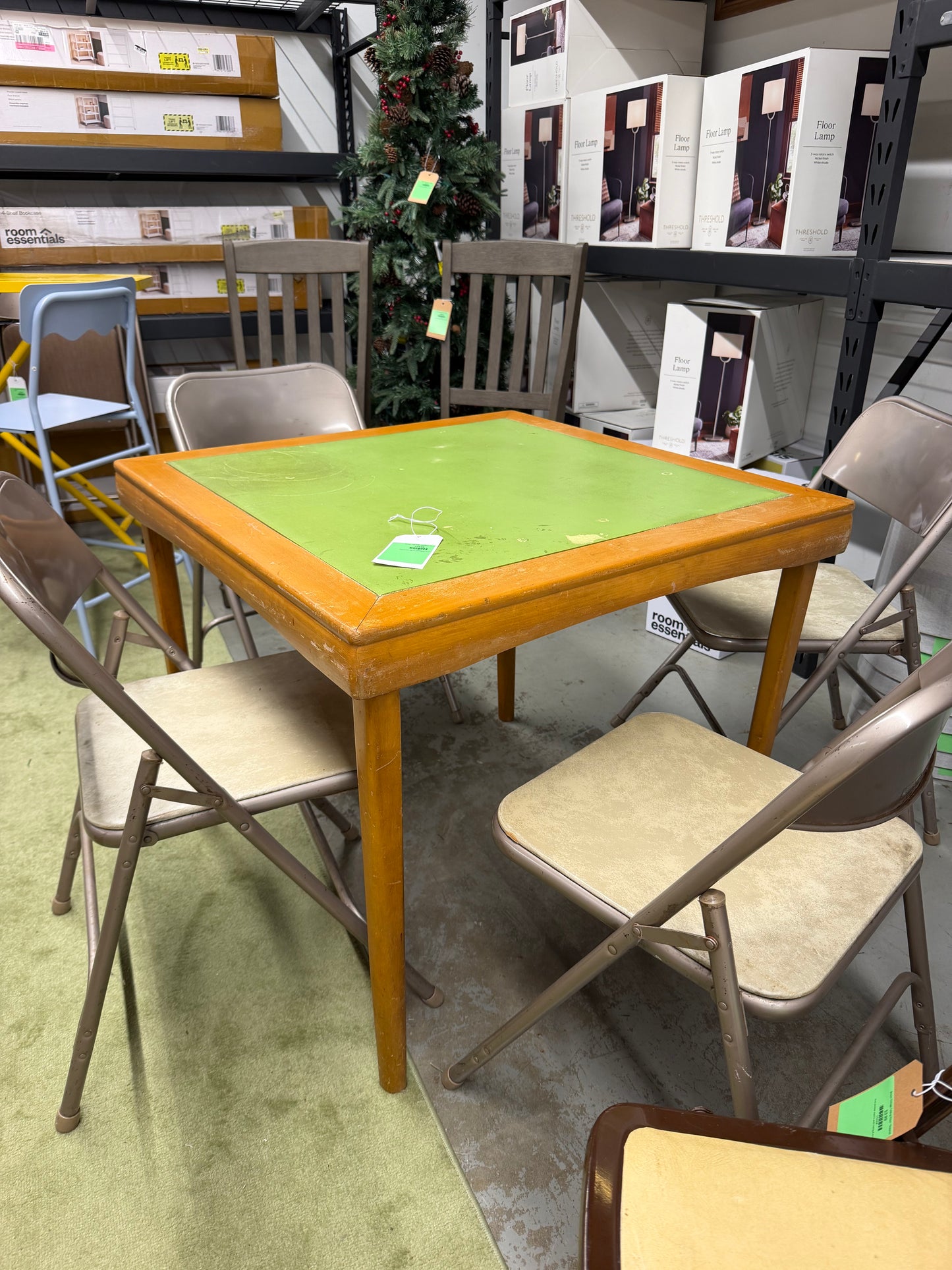 Vintage Card Table and Chairs *donated