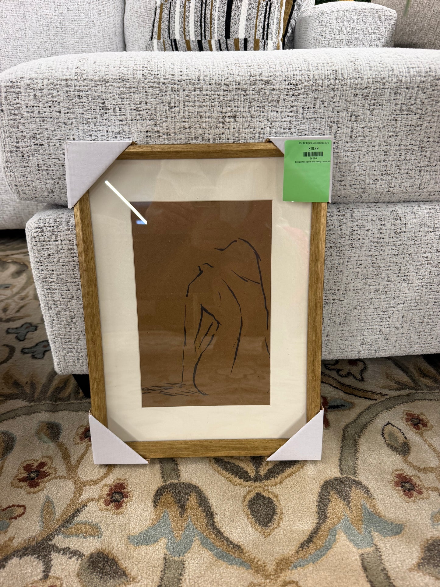 12 x 16" Figural Sketch Retail: $26