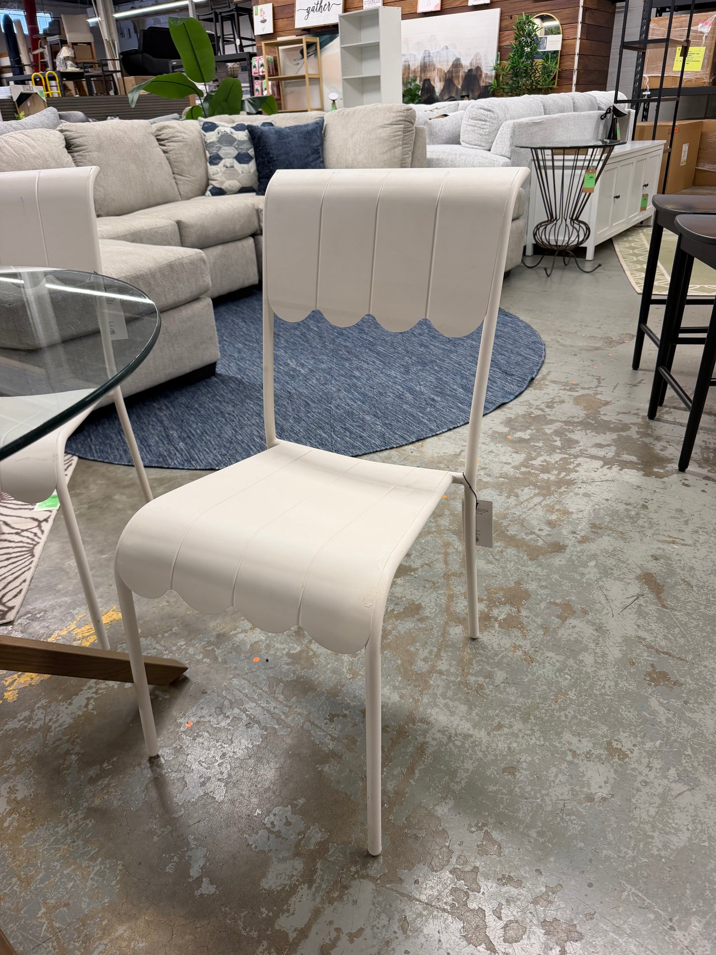 Wavy Metal Outdoor Chair Retail: $65