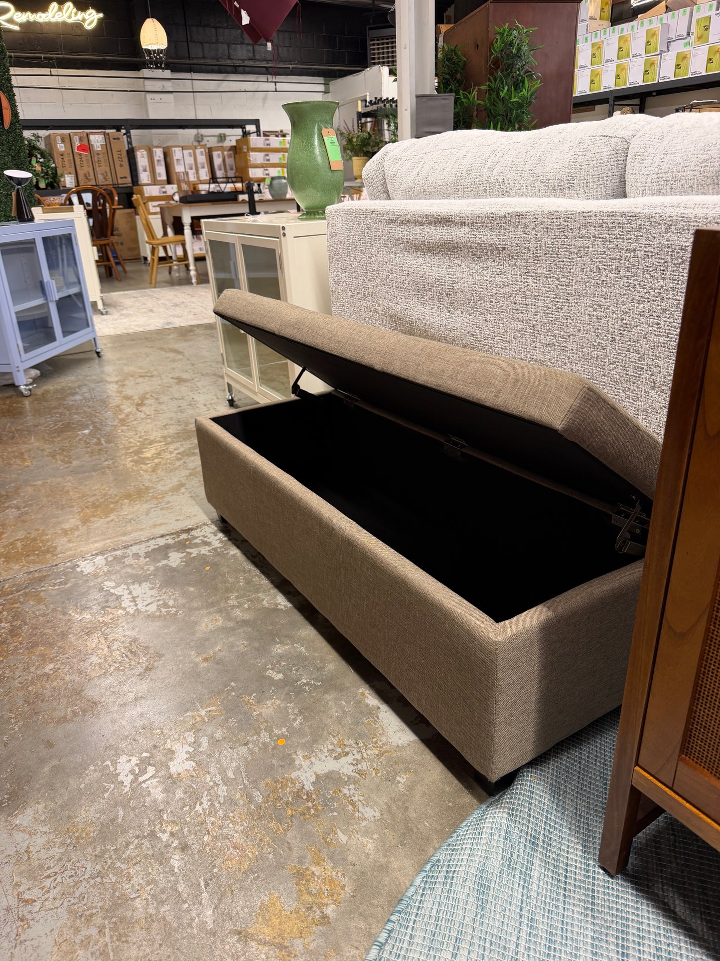 Simpli Home Avalon Storage Ottoman Bench Retail: $200