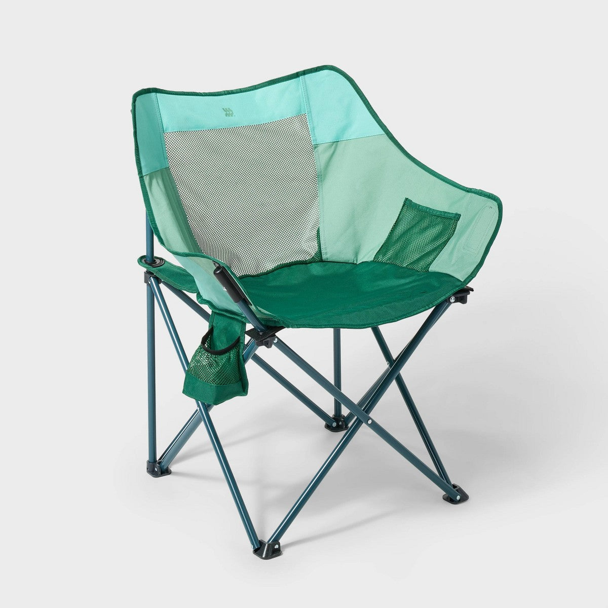 mesh camping chair - stock photo