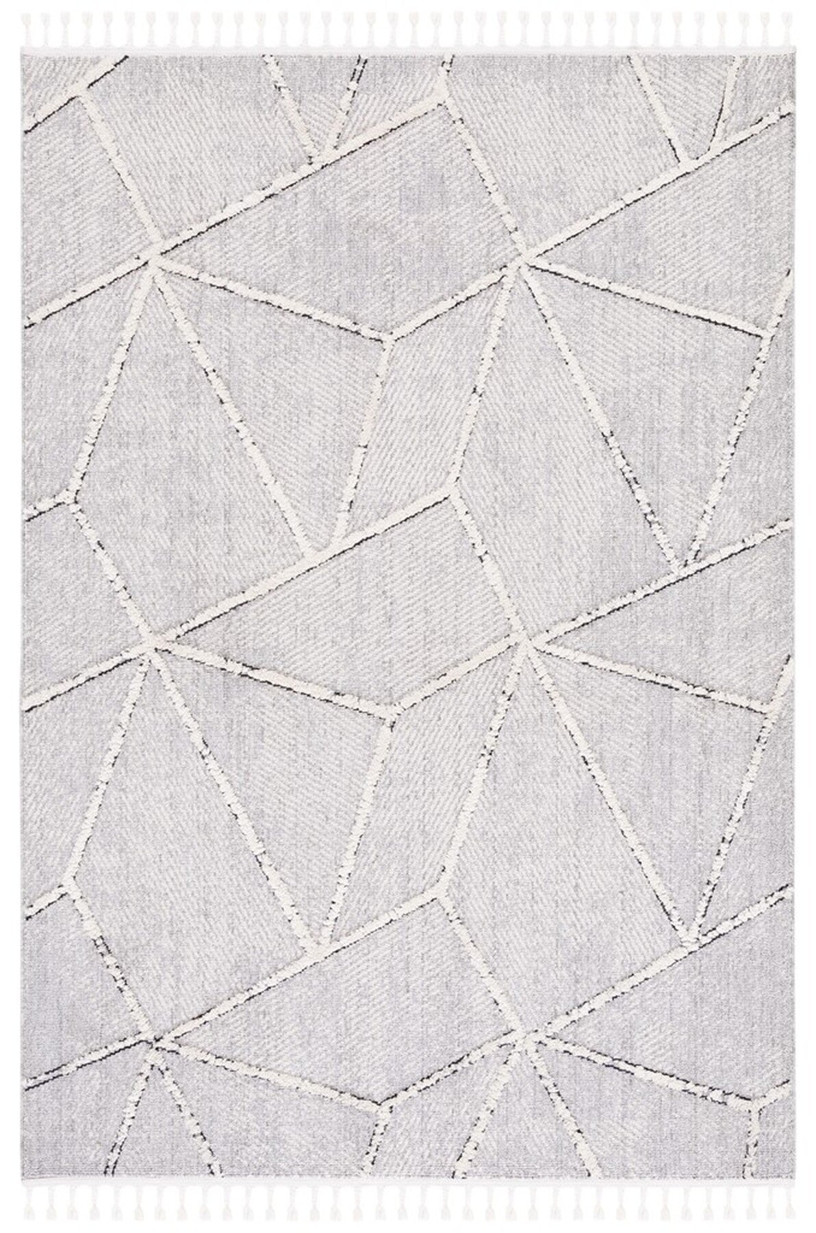 5 x 7 Area Rug Marrakech Collection Grey / Ivory | ID 14552