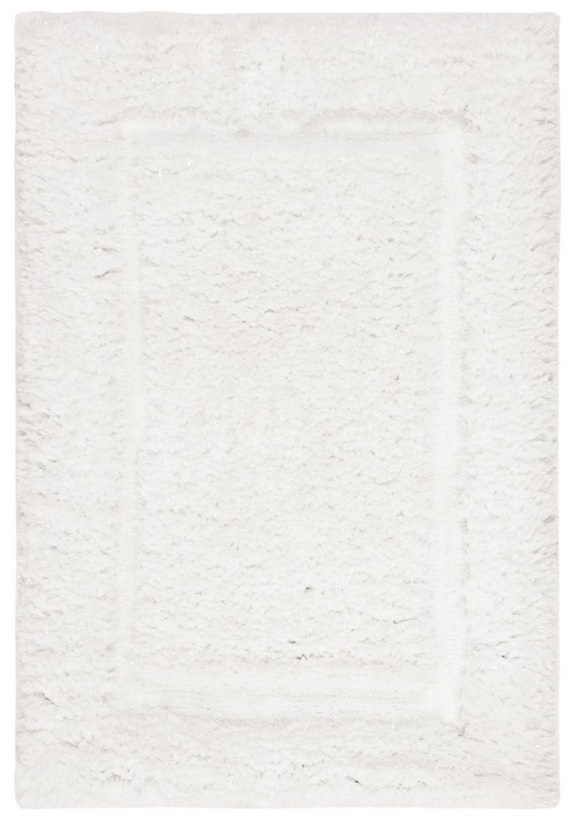 5 x 7 Area Rug Glamour Shag in Ivory | ID 14553