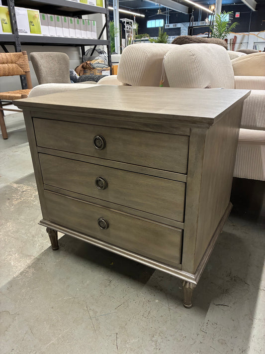 Lisabet 3 Drawer Contemporary Wood Nightstand in Light Brown | Retail Price: $575