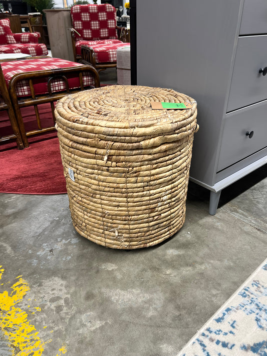 Woven Storage Ottoman Natural- Room Essentials Retail: $60