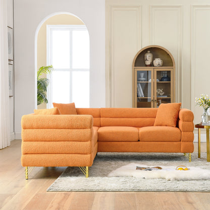 Oversized Corner Sofa, L-Shaped Sectional Couch by Sangria Beech