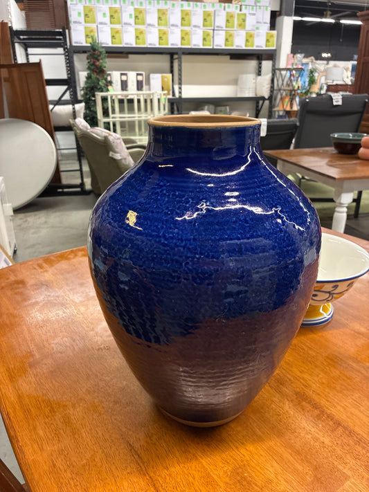 XL Tuscan Ceramic Vase Blue – Threshold | Retail: $50