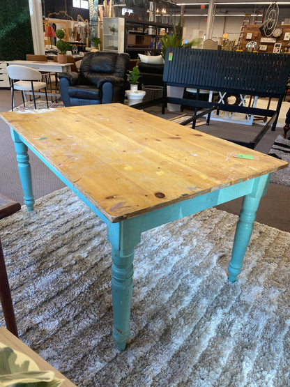 Solid Wood Farmhouse Craft Table *donated