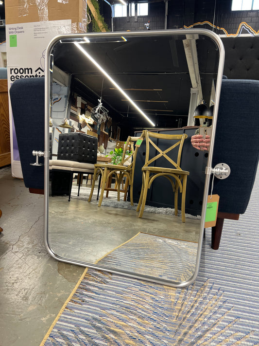 Orton Metal Wall Mirror with Adjustable Tilted Frame