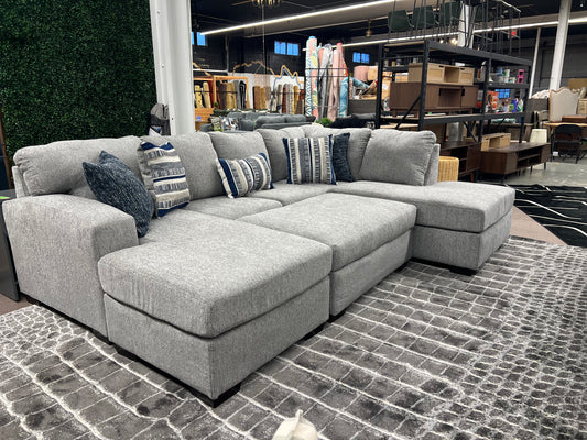 Bita Platinum Sectional (LAF + RAF + Ottoman + Floating Ottoman) | Retail Price: $2260