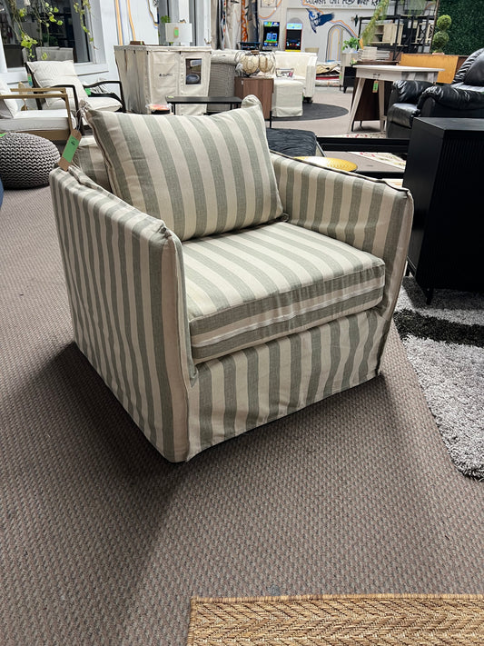 Berea Chair Malcolm Stripe Moss - Threshold