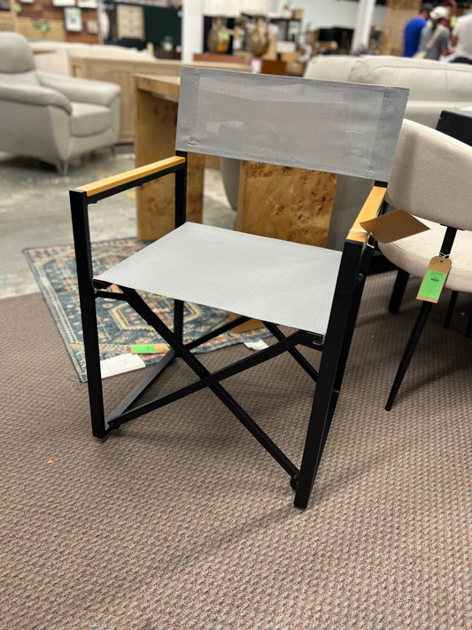 Henning Folding Patio Dinning Chair Gray - Threshold | Retail Price: $65