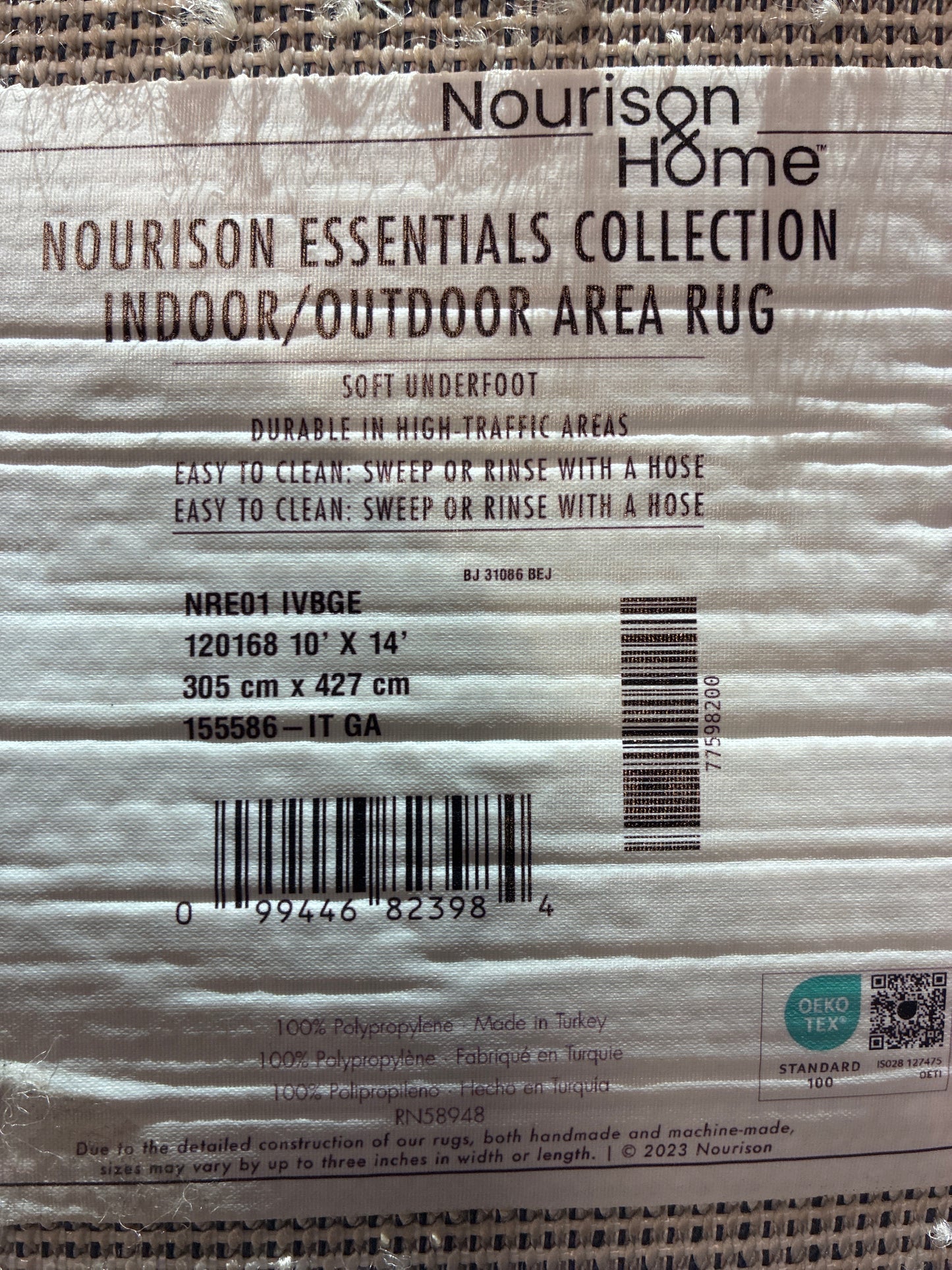 10 x 14 Rug - Nourison Ivory / Beige