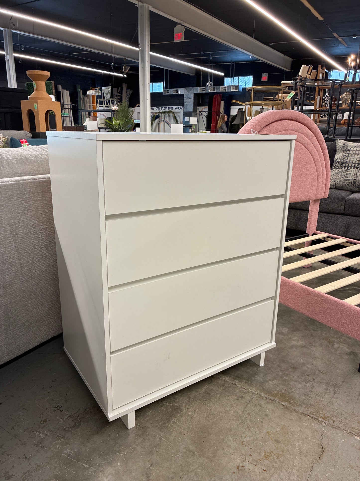 Modern 4 Drawer Dresser White - Room Essentials | AS IS minor cosmetic damage