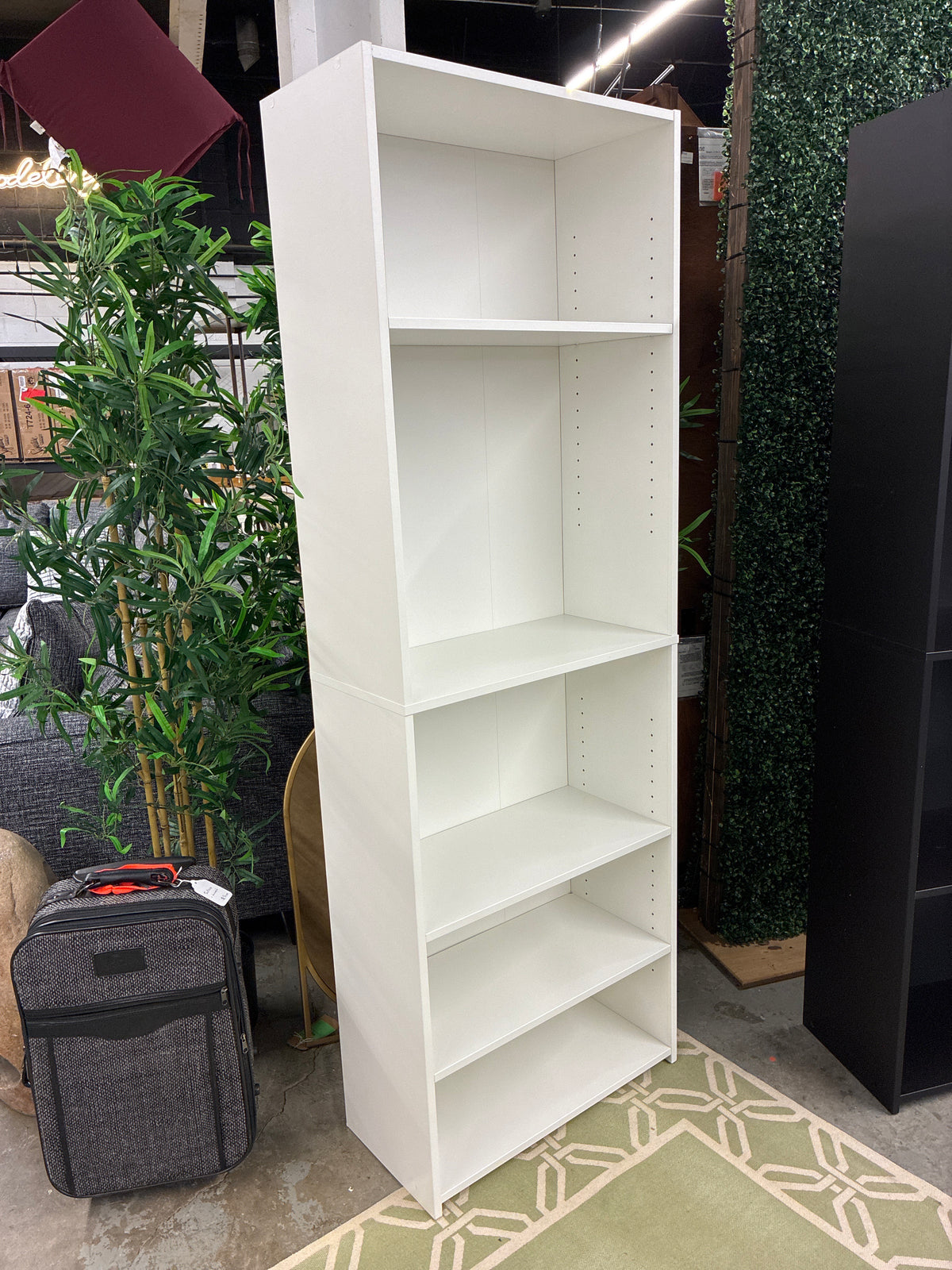 5 Shelf Bookcase White