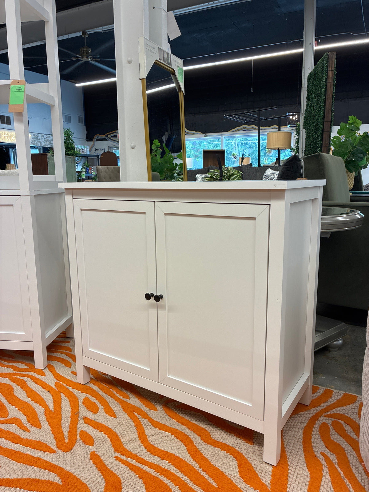 Shaker Style Double Door Accent Cabinet in White