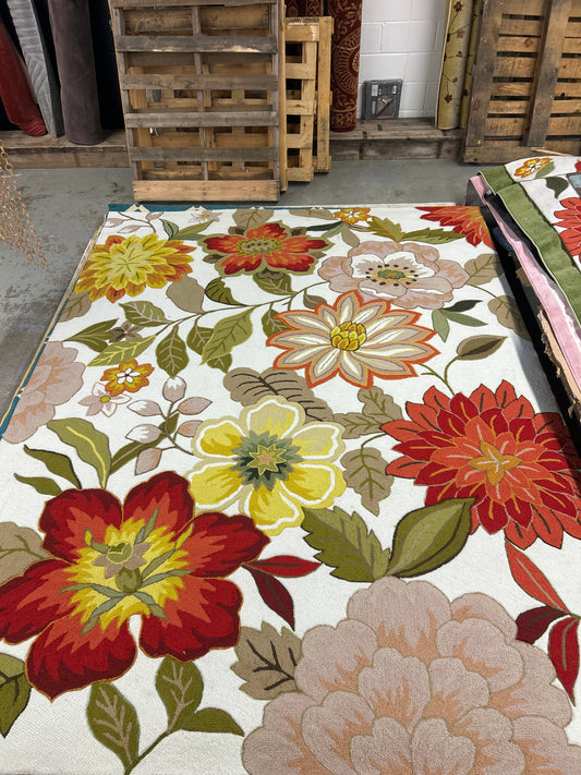 8 x 10 flower rug