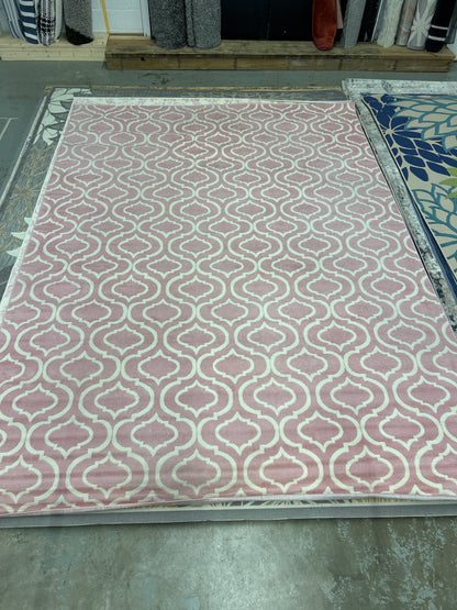 9 x 12 Area Rug Pink And Cream For Spots On Parts Of The | ID 14163