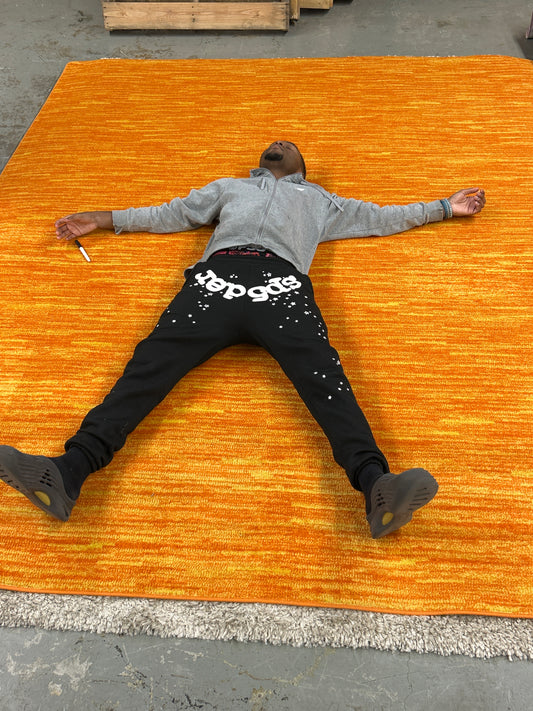 8 x 10 - Sunset orange rug