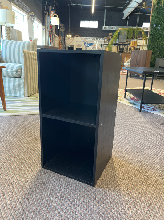 24/7 Shop At Home 24" Silkpath Modern 2 Cube Stackable and Modular Bookcase Black: Open Shelving, MDF Wood | Retail Price: $38.49