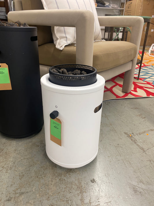 1lb Round Column Fire Pit White - Room Essentials | Retail Price: $75