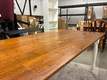 Plank Top Farmhouse Dining Table *donated