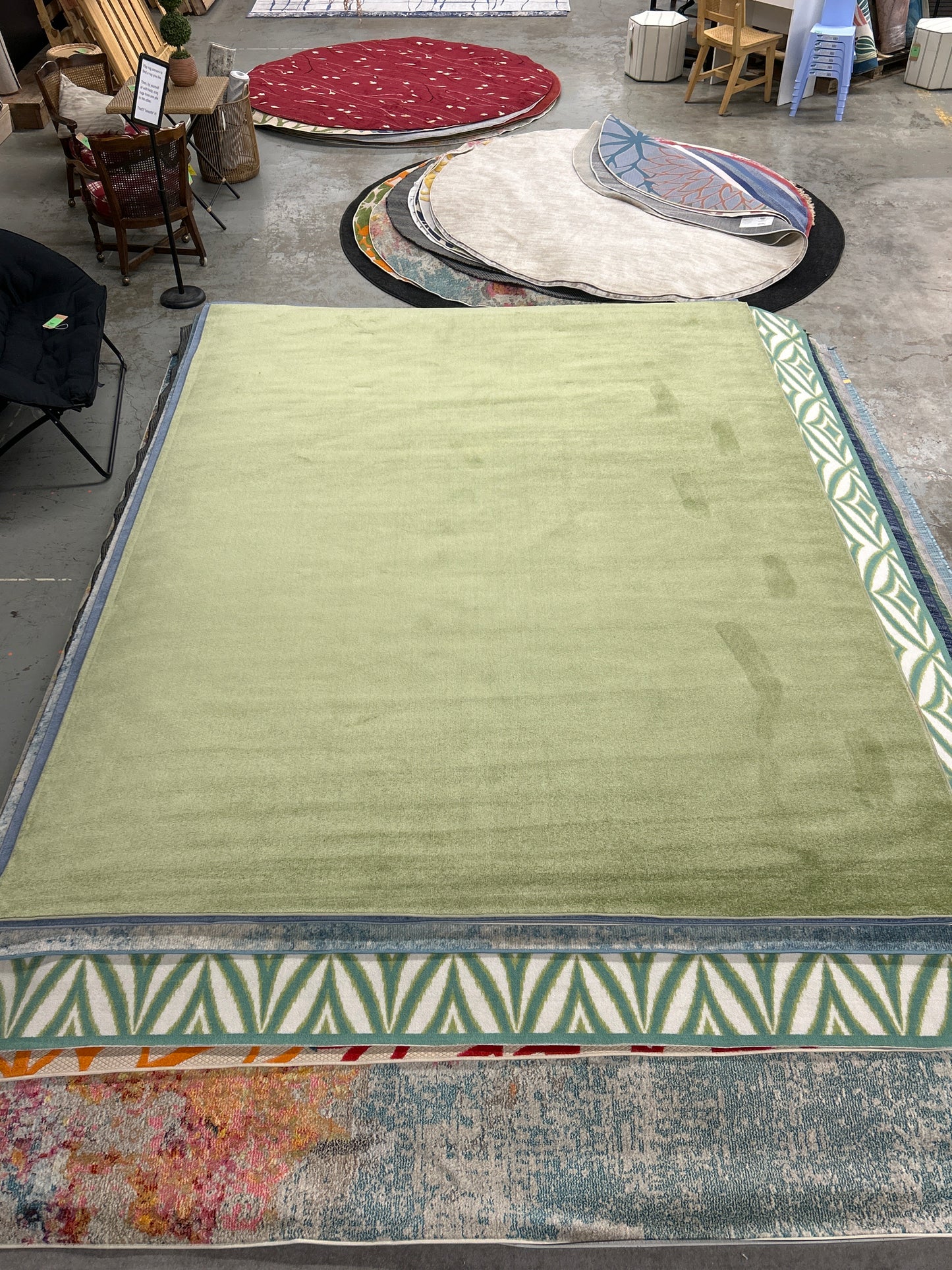 9 x 12 Nourison Essentials area rug - kiwi