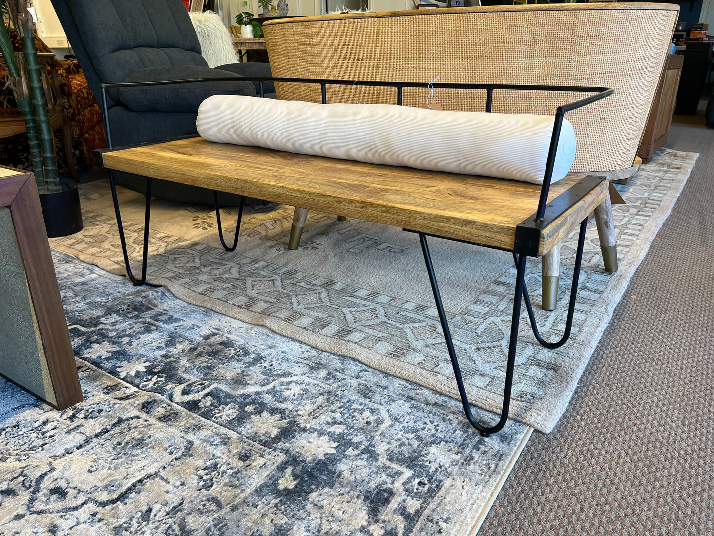 Industrial Abraham Bench Retail: $485