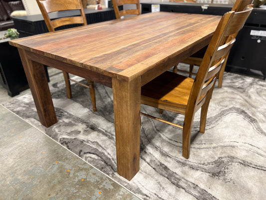 Oakcrest Solid Wood Dining Table Retail: $1400+