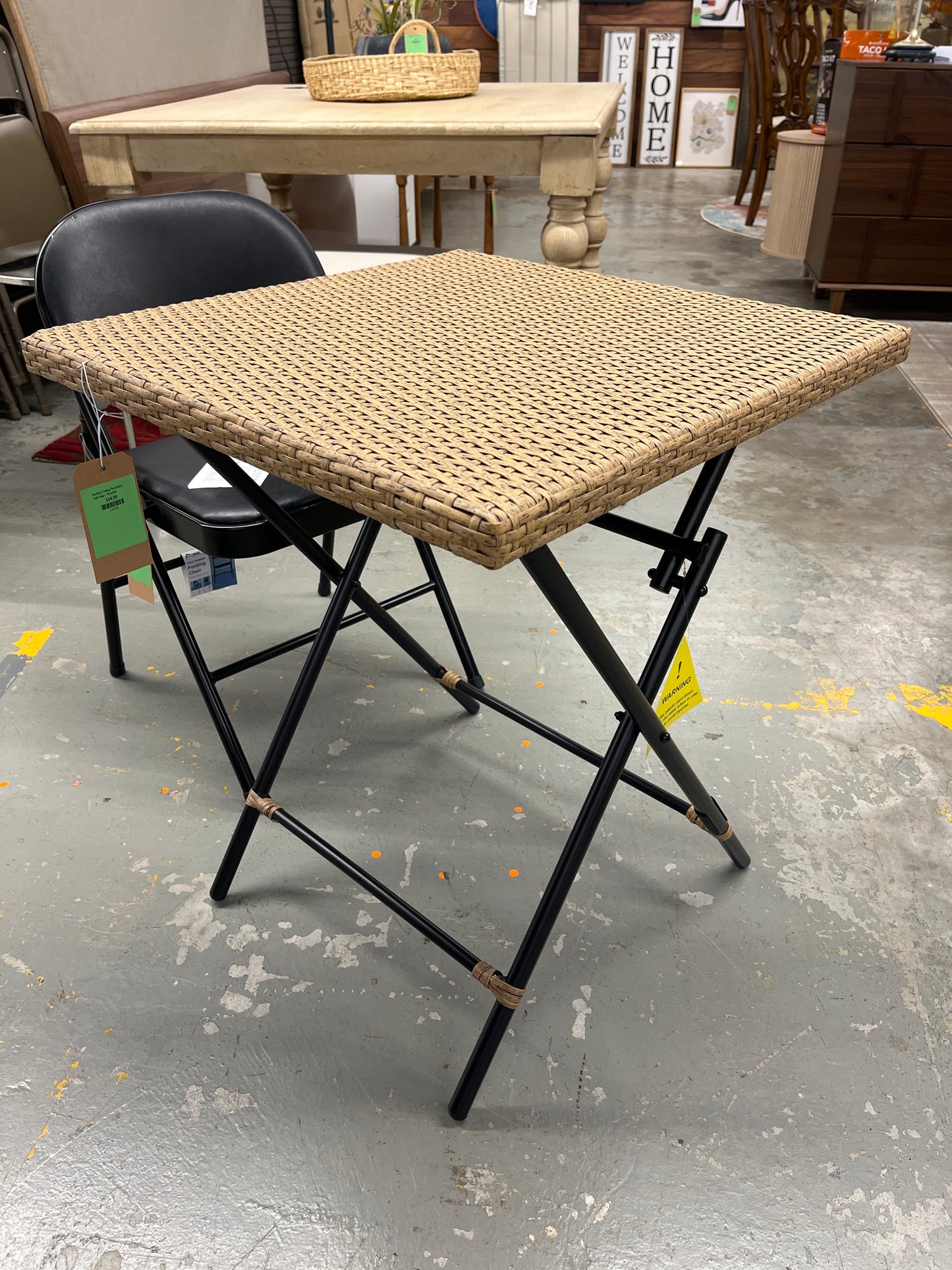 Southport Folding Patio Bistro Table Beige - Threshold