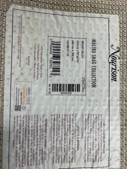 8 x 10 - Grey Nourison Malibu shag