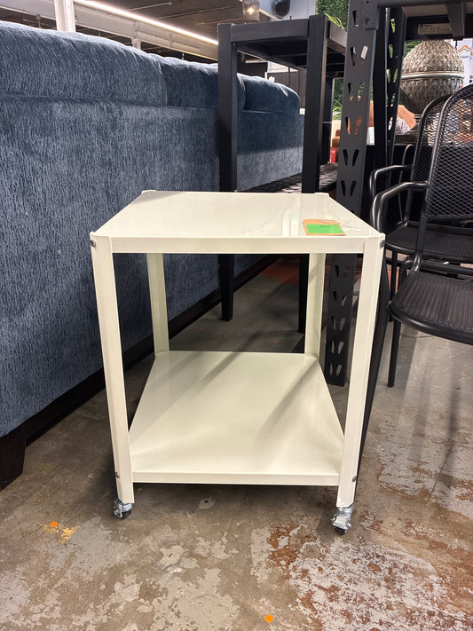 Metal Rolling Side Table