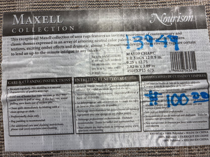 9 x 12 Rug - Nourison Grey / Silver