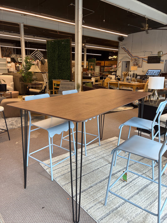 Counter Height Dining Table in Walnut AS IS