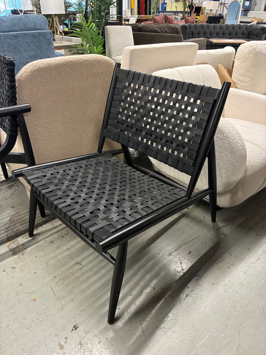 Soleil Leather Woven Accent Chair | Retail Price: $260