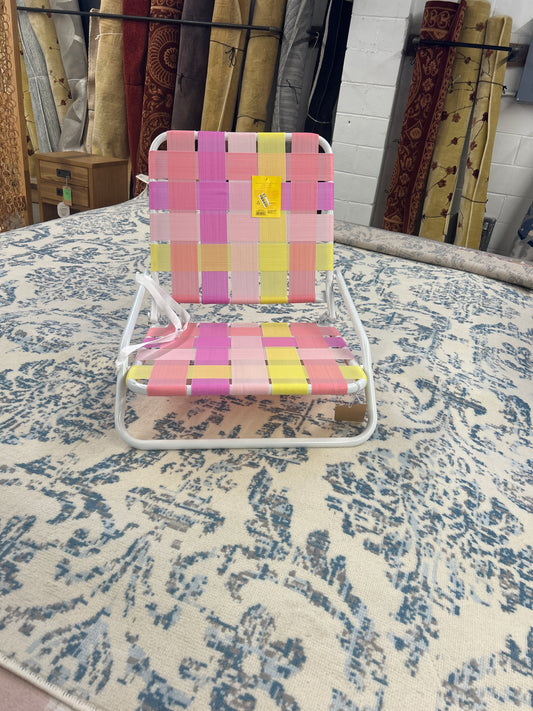 Webstrap Outdoor Portable Beach Sand Chair Pink - Sun Squad | Retail Price: $30