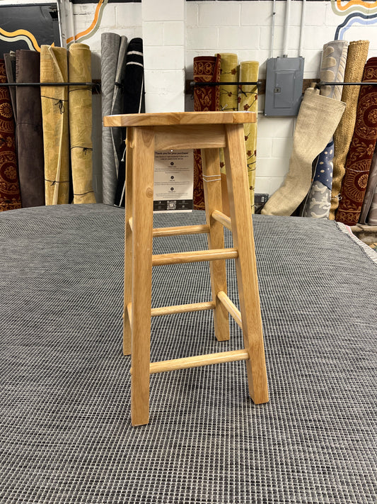 Backless Wood 24" Counter Stool - Natural - Linon | Retail Price: $38.99