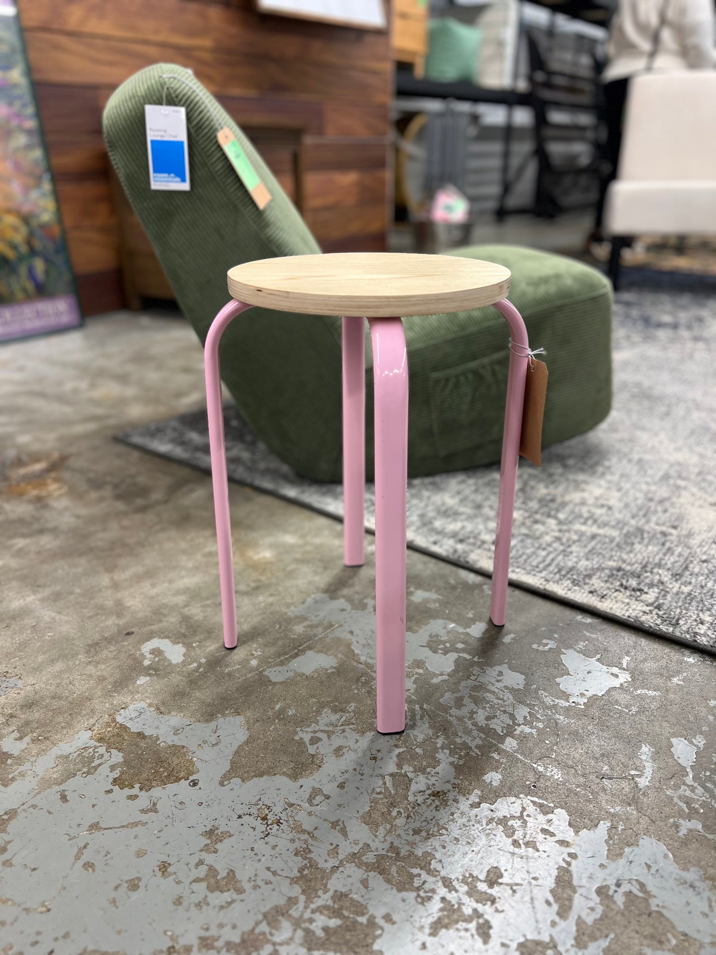 Stackable Accent Stool Pink - Room Essentials retail$25.00