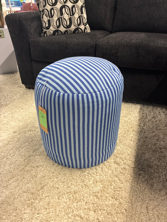 Pouf Striped Blue - Room Essentials | Retail Price: $30