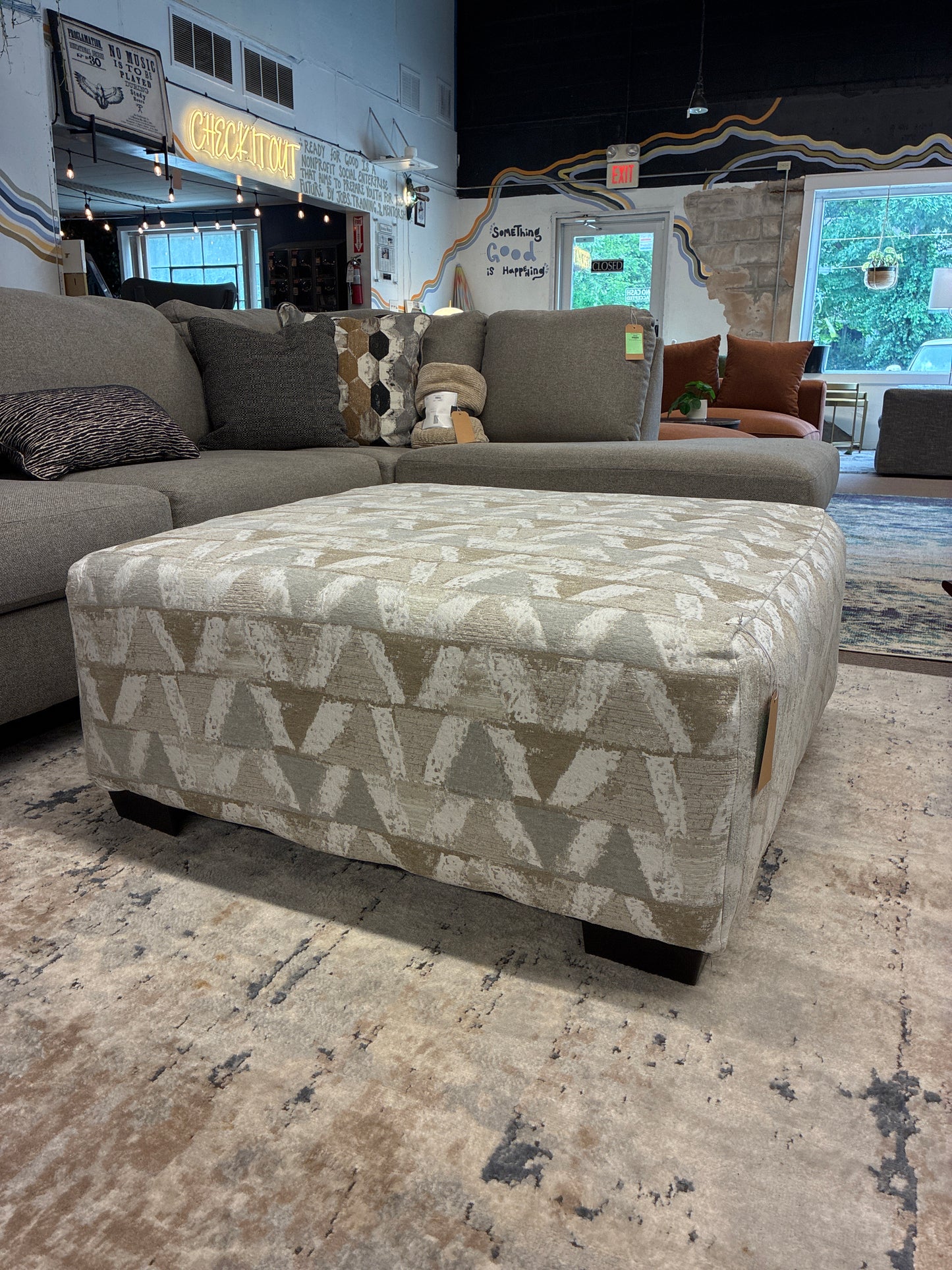 Posh Dove Ottoman