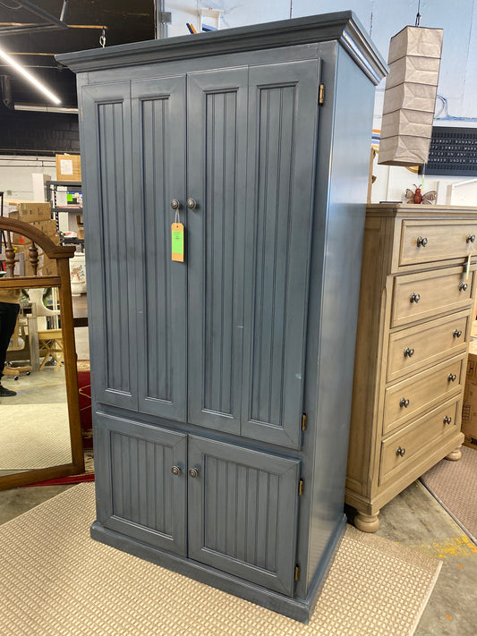 Neasa Solid Wood Armoire Desk - - Retail Price: $1645 - AS IS minor cosmetic damage