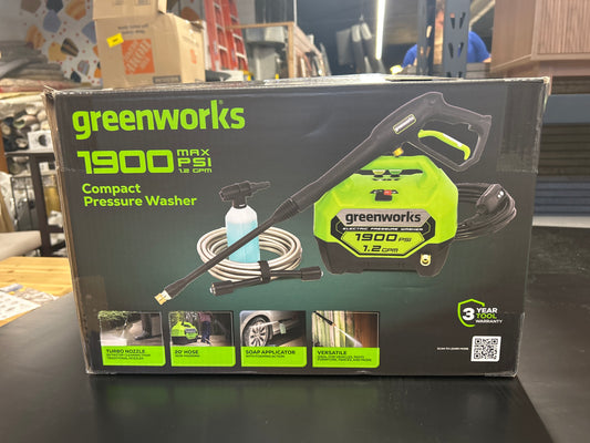Greenworks 1900 PSI 1.2 GPM Electric Pressure Washer | Retail Price: $159.99