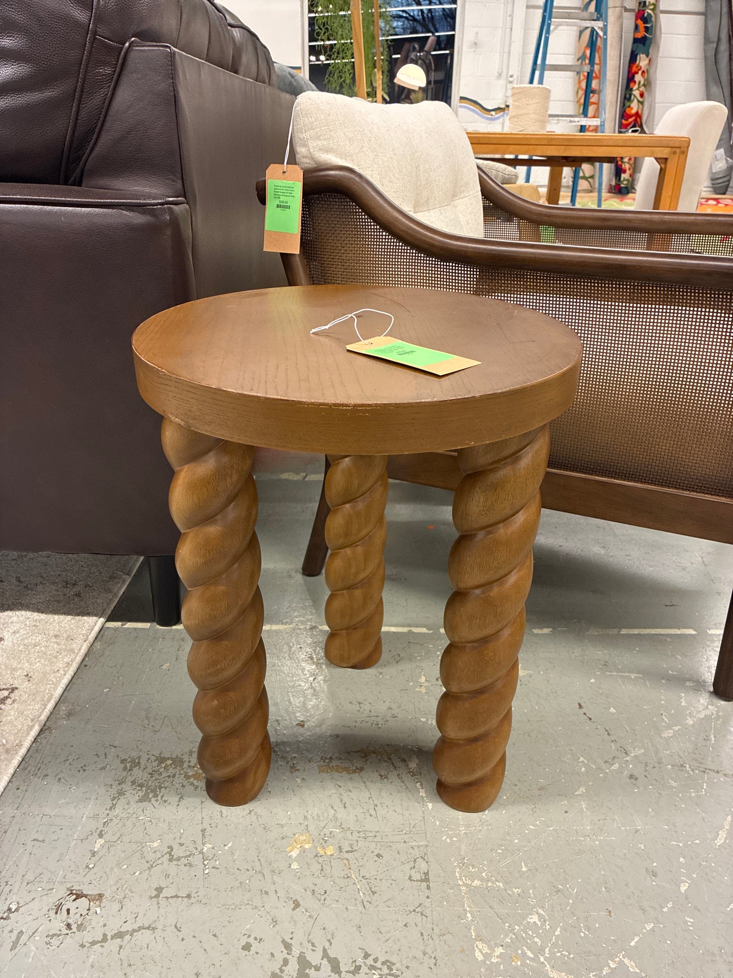 Braided Accent Table Walnut - Threshold designed with Studio McGee Fully Assembled | Retail Price: $160