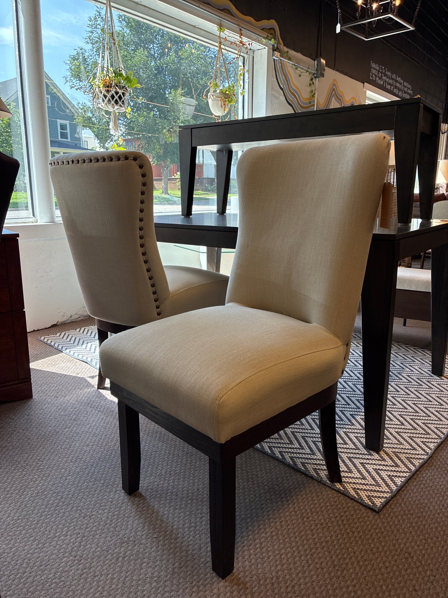 Beige Parsons Chair Set of 2 Retail: $416
