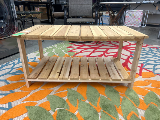 Wooden Outdoor Coffee Table *donated