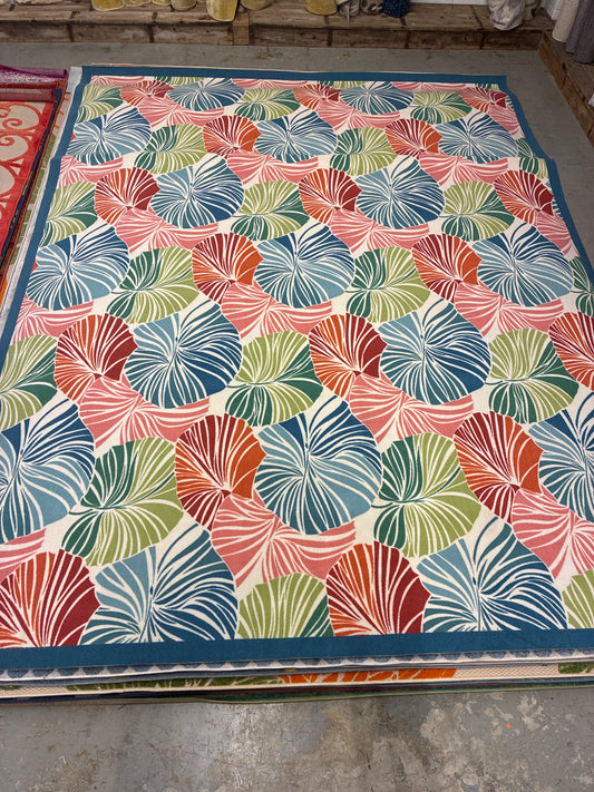 10 x 13 Area Rug Waverly Leaf Indoor Outdoor | ID 14154