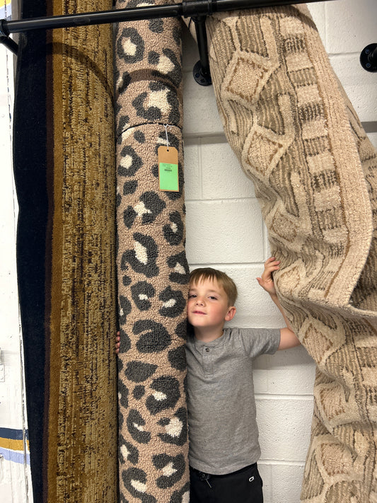 Leopard Area Rug Brown - Threshold 7 x 10 Retail: $160