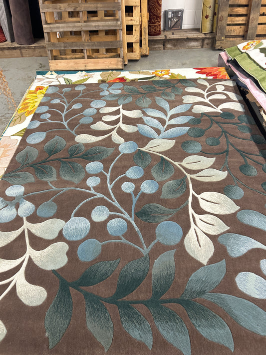 7 x 9 green forest rug