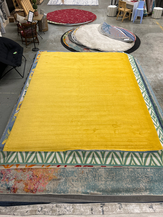 9 x 12 Nourison Essentials - area rug - mustard