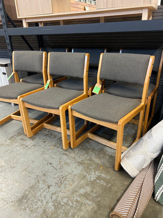 Upholstered Wood Chair *donated